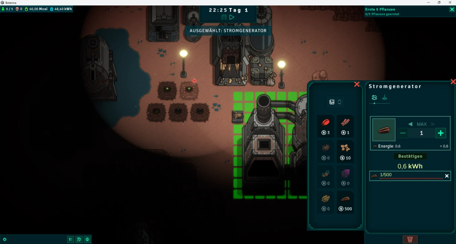 Generator interface in Botanica